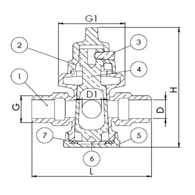 Diagram of Curb Valve