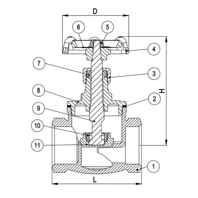 Diagram of Globe Valve