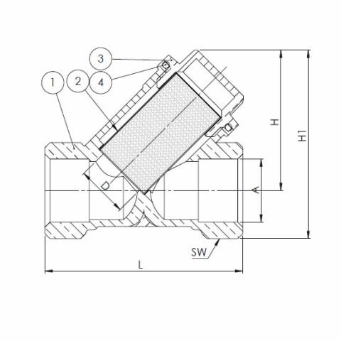 Diagram of Y Strainer